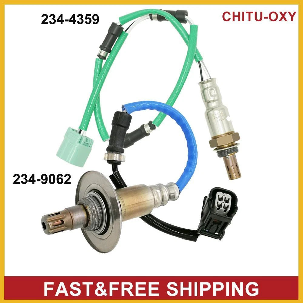 2Pcs Upstream & Downstream Oxygen O2 Sensor For 2007-2009 Honda CRV 2.4L l4 6B93BC-57