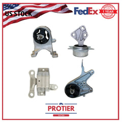 Motor & Trans Mount 4PCS Set Fit 2008-2012 Chevrolet Malibu 2.4L Auto Trans 6Spd 6B93BC-57