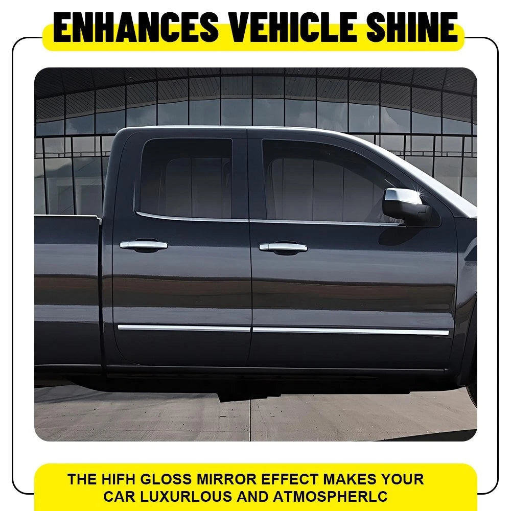4PCS Glossy Black Door Pillar Post Cover Kit For 2014 15-2018 Silverado Sierra A 6B93BC-57