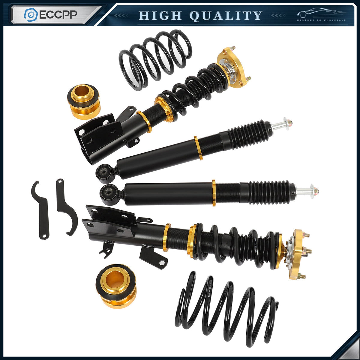 ECCPP Coilovers Suspension Set For Honda Civic 2012-15 Adj. Height Struts Shocks ECCPP