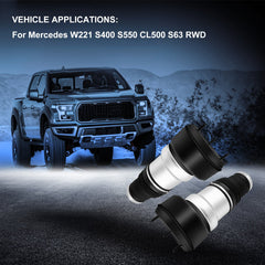 Pair Front Air Suspension Spring Bags For Mercedes W221 S400 S550 CL500 S63 RWD 6B93BC-57