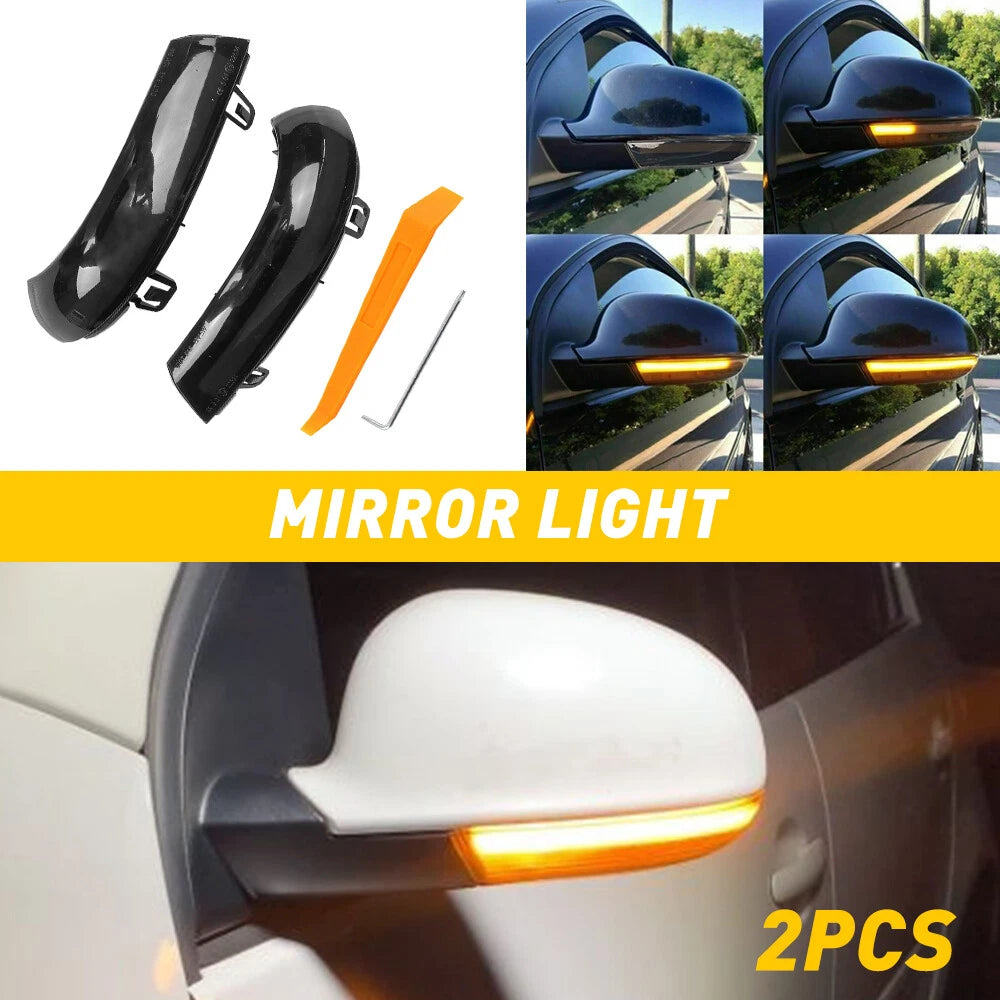 LED Turn Side Signal Light Mirror Dynamic For Jetta VW Golf 5 Passat MK5 B6 GTI 6B93BC-57