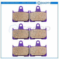 3 Pair Brake Pads Replacement Kit For 2001-2006 Suzuki GSXR1000 Carbon Fiber 6B93BC-57