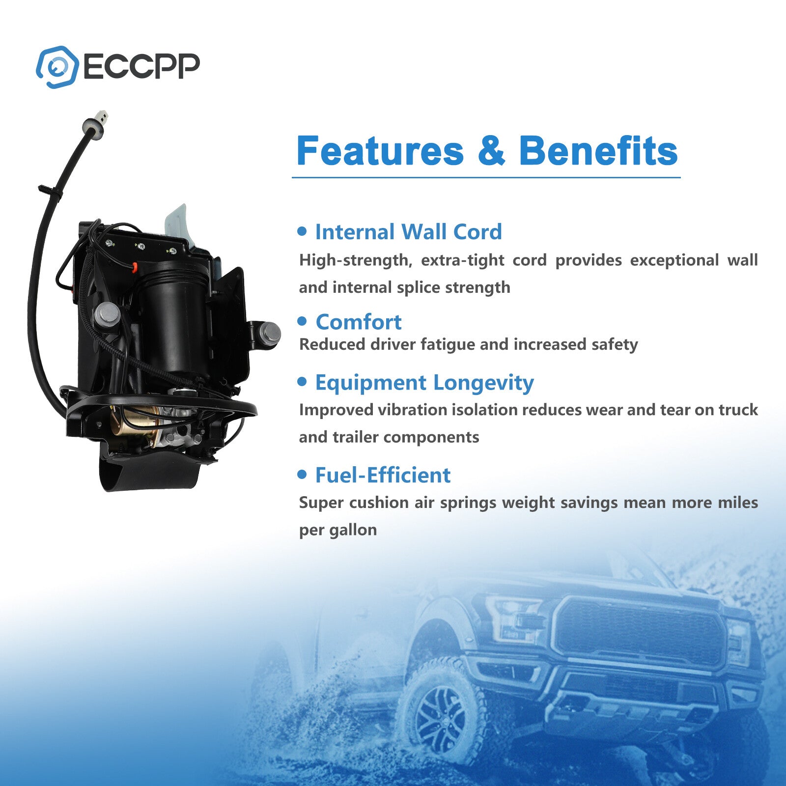 Air Suspension Compressor Assembly For Cadillac XTS 3.6L 13-19 22936012 22983463 6B93BC-57