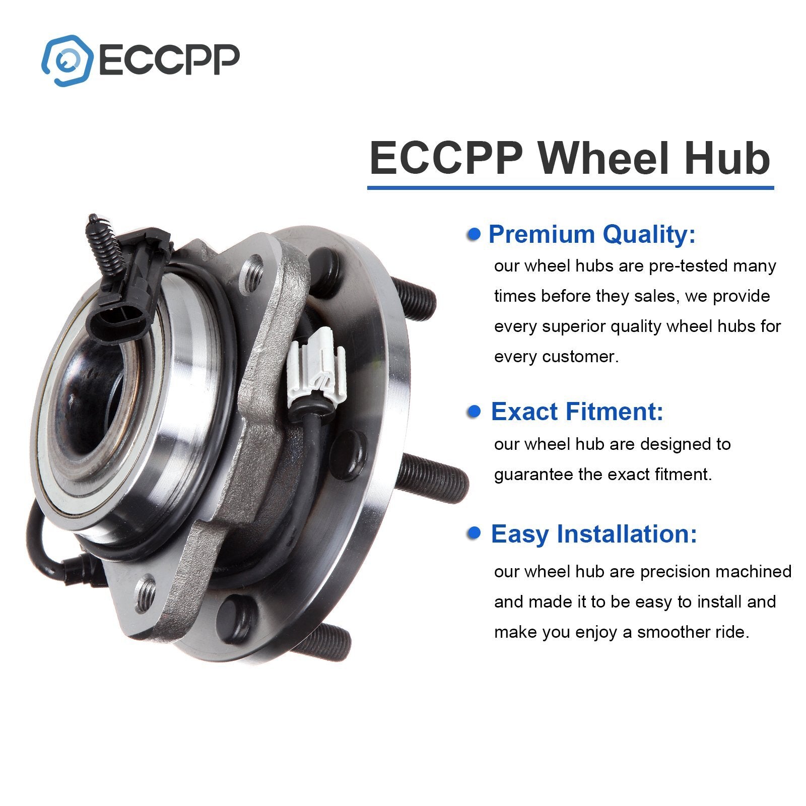 1Pc Wheel Hub Bearing Front RWD For Chevrolet Blazer GMC Jimmy 1998-2004 5 Lug 6B93BC-57