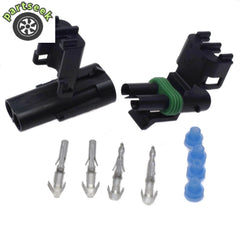 12 14 16 18 Gauge 2 Pin Position Terminal Female Male Weather Pack Connector