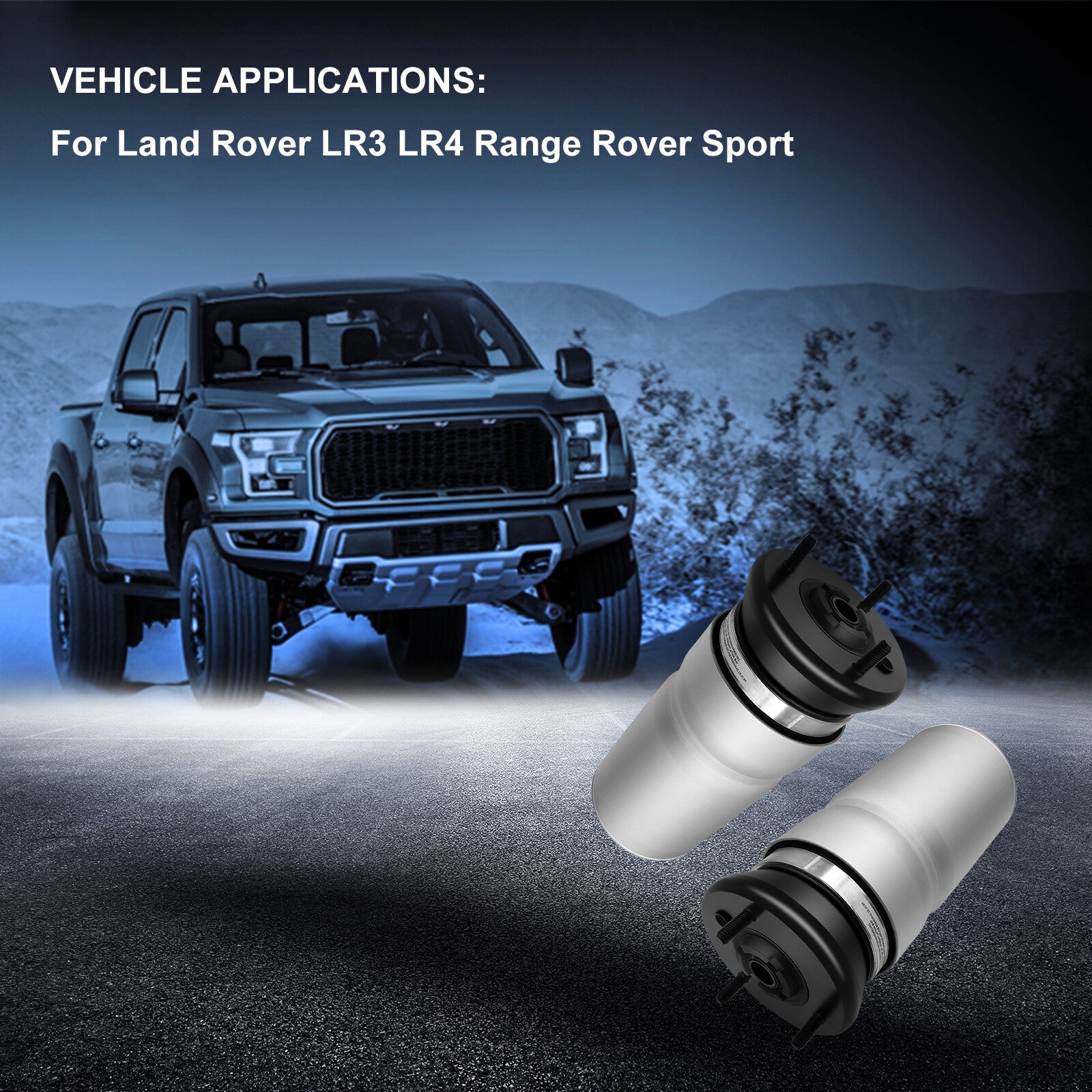 Front Pair Air Suspension Spring Bags For Land Rover LR3 LR4 Range Rover Sport 6B93BC-57