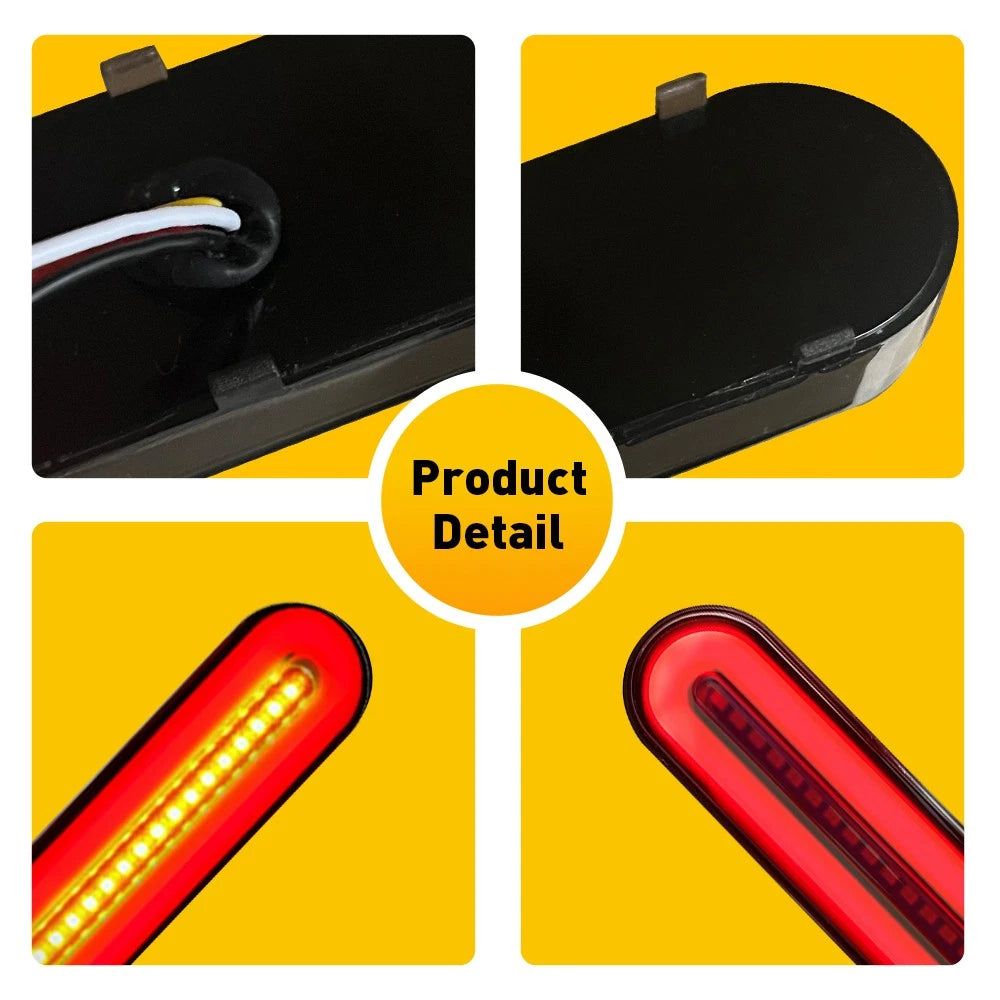 Motorcycle LED Running Brake Turn Stop Signal Tail Light Flowing Bar For UTV ATV 6B93BC-57