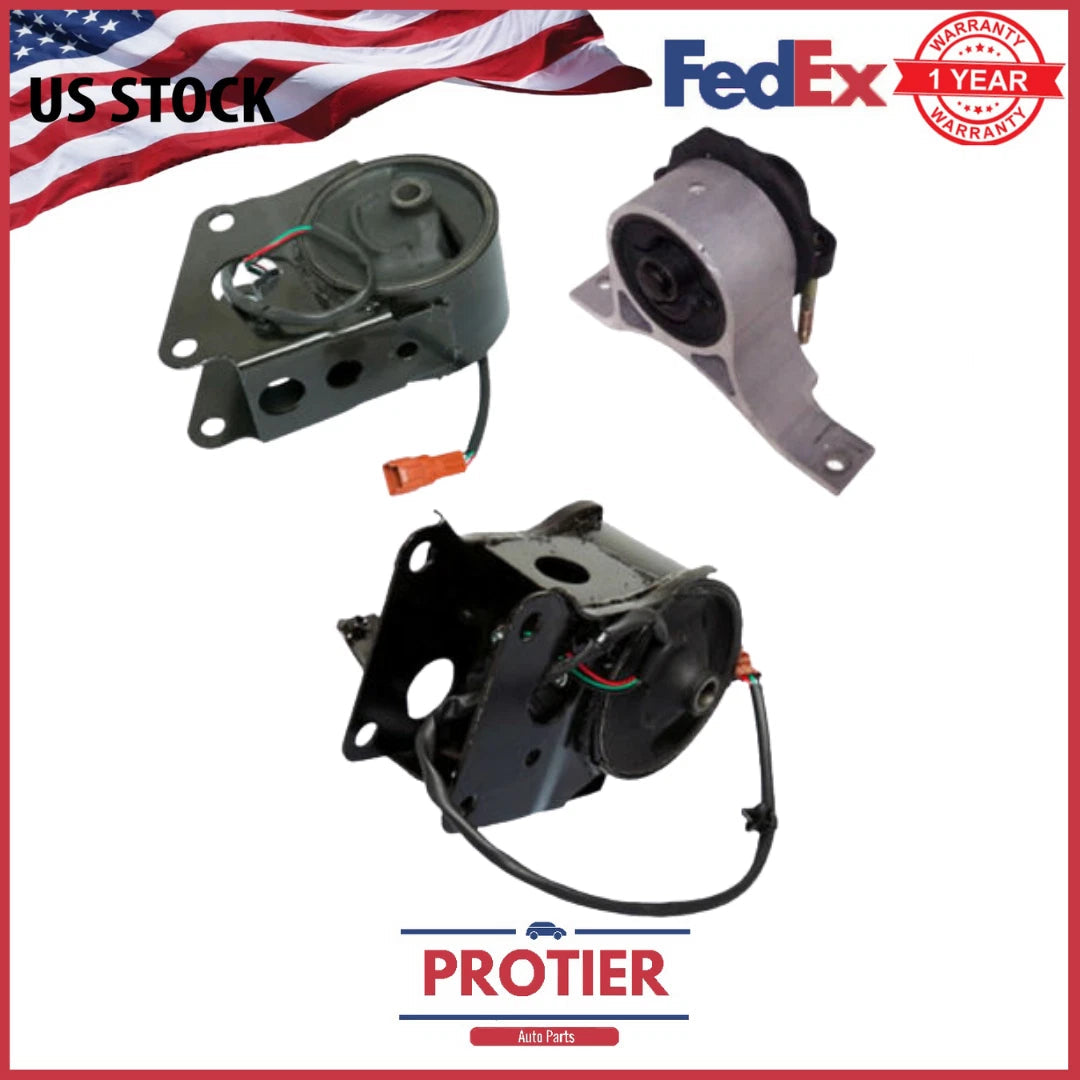 Engine Motor Mount 3PCS Set for 2007-2008 Nissan Maxima 3.5L with Sensors 6B93BC-57