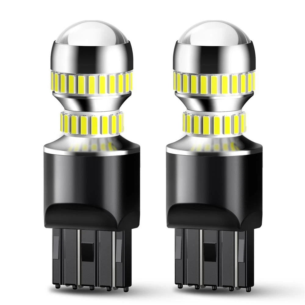 7443 7440 LED DRL Reverse Backup Brake Light Canbus Error Free 7444 Bulbs White 6B93BC-57