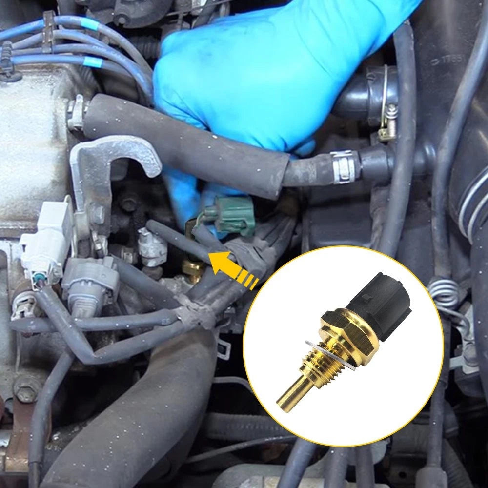 Set of 2 Cooling Fan Switch Coolant Temp Sensor Fit For Honda Accord CR-V Civic 6B93BC-57