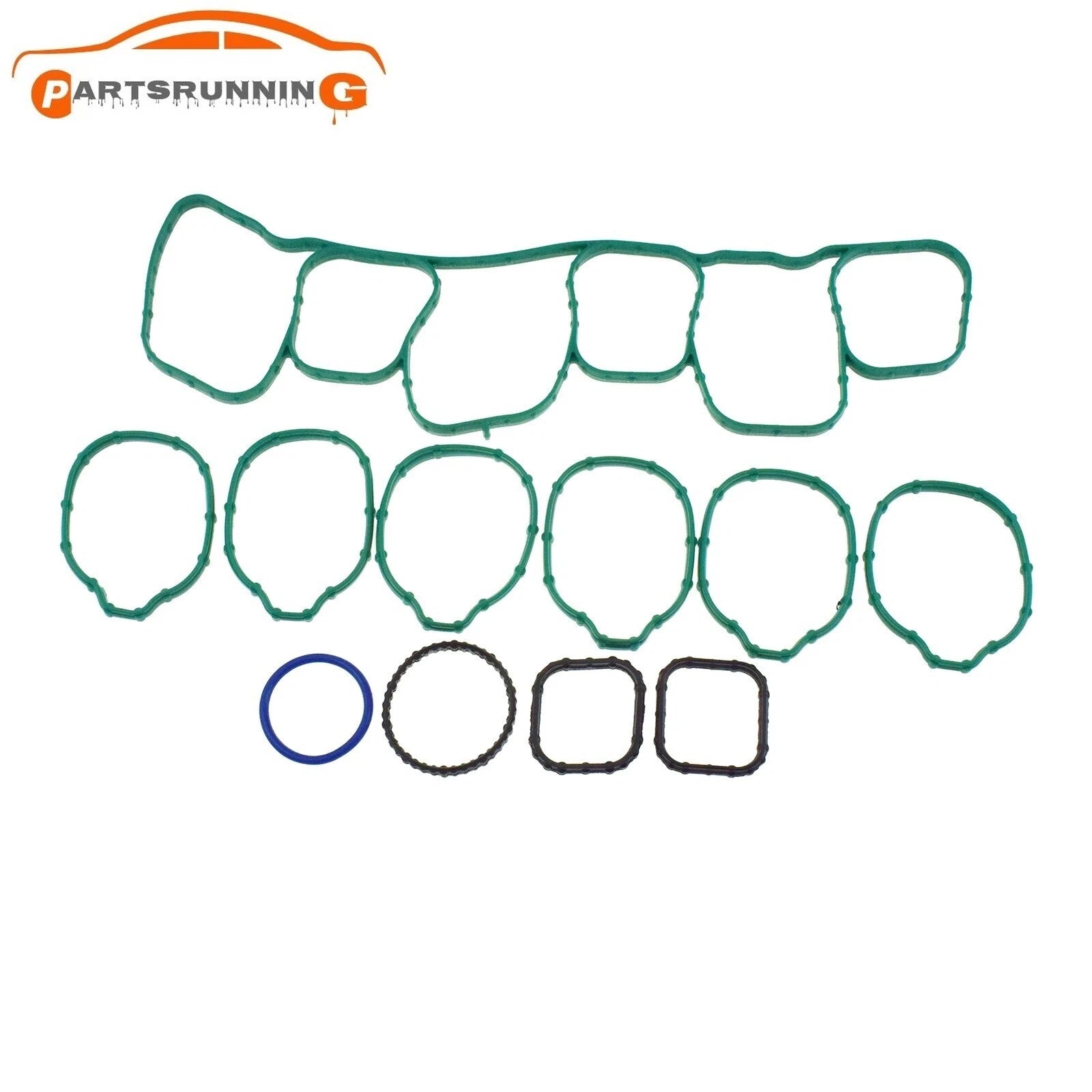 Intake Manifold Gasket Set AT4Z9H486A For Ford Lincoln 3.5L-3.7L V6 DOHC 2011-15 6B93BC-57