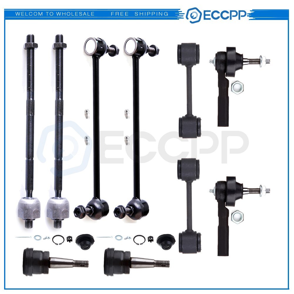 10pcs Front Tie Rod Ends Ball Joints For Dodge Caravan Chrysler Town & Country 6B93BC-57