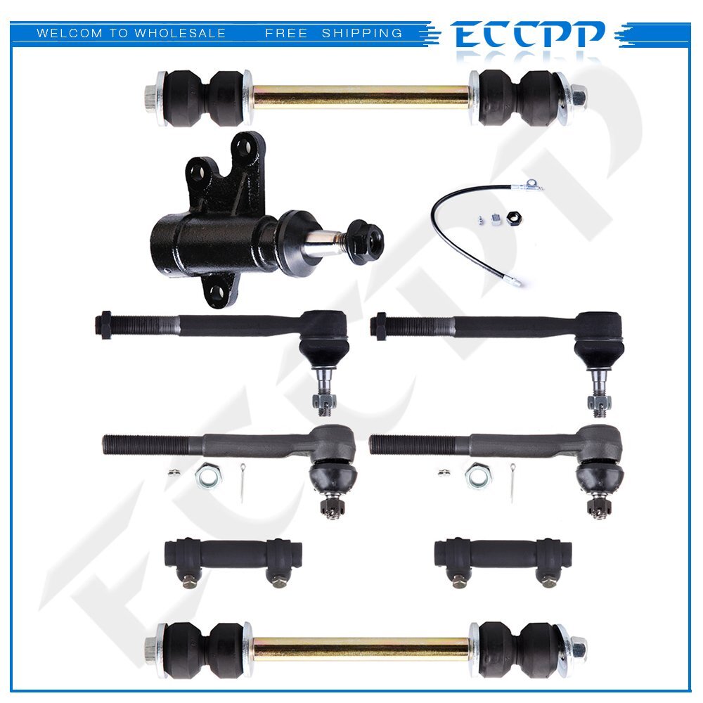 Suspension 9pc Front Sway Bars Tie Rods Idler Arm Barcket For 1993-00 Chevrolet 6B93BC-57