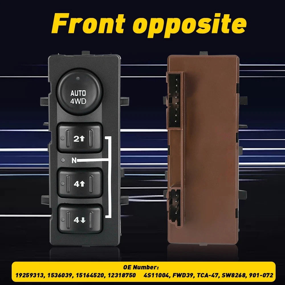 4x4 4WD Selector Control Switch for Chevy Silverado Sierra 1500 03-07 15136039 6B93BC-57