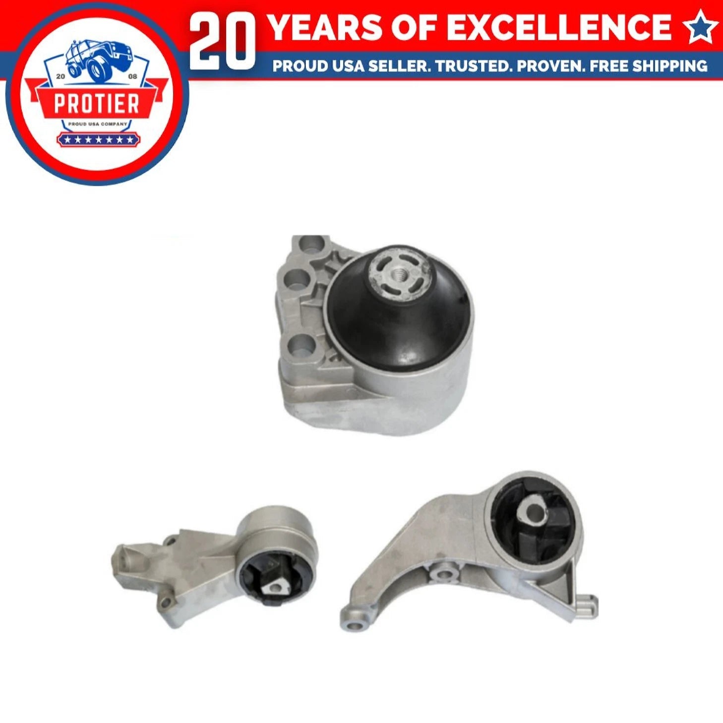 Motor & Trans Mount 3PCS Compatible for Saturn LW1/ LS1/ LW200/ L200/ L100/ 6B93BC-57