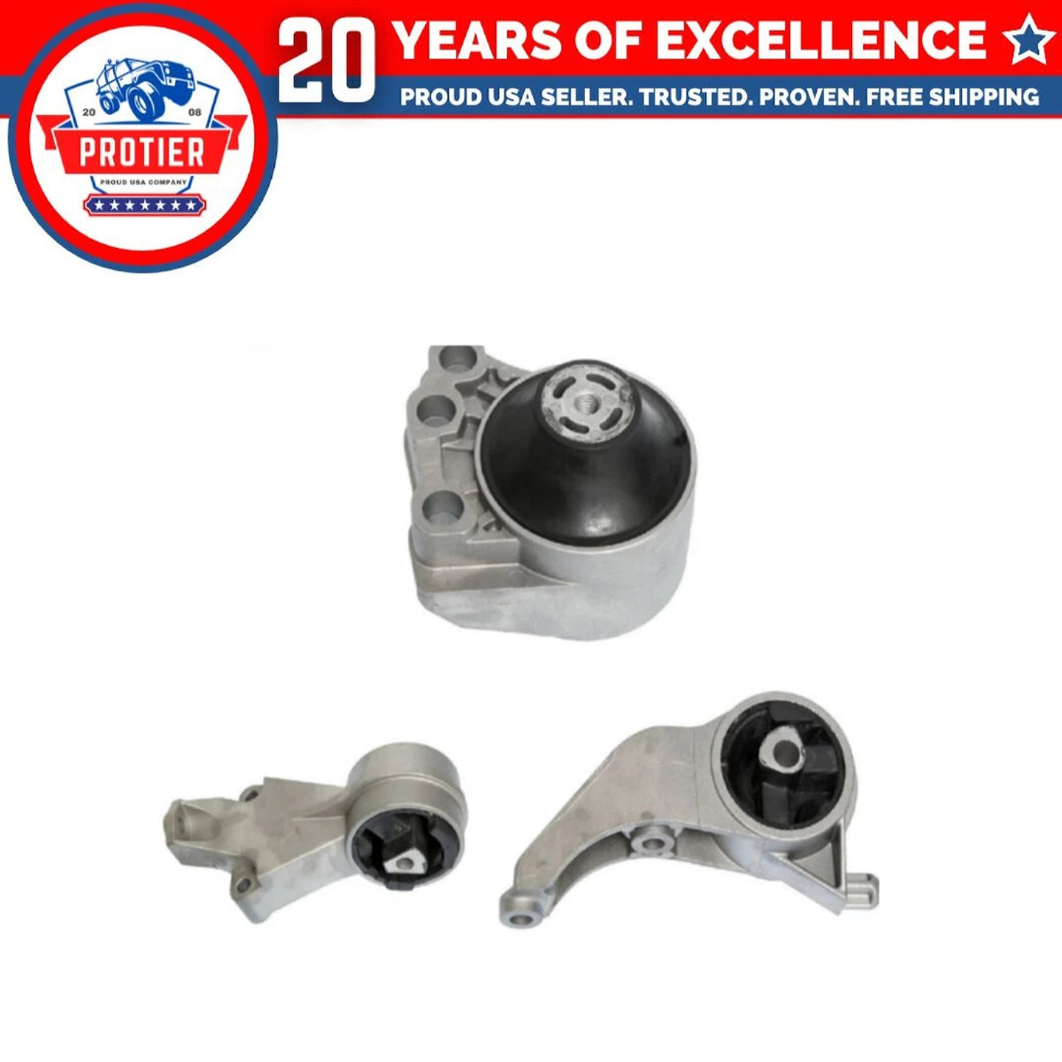 Motor & Trans Mount 3PCS Compatible for Saturn LW1/ LS1/ LW200/ L200/ L100/ 6B93BC-57
