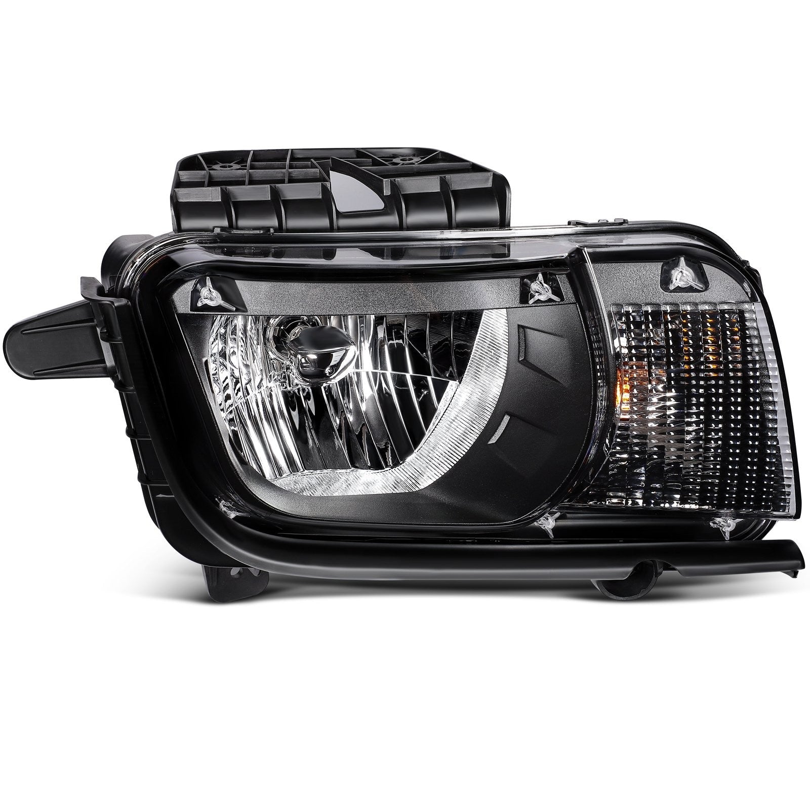 ECCPP Headlights Assembly For Chevrolet Camaro 3.6L 6.2L 2010-2013 Pair Black 6B93BC-57
