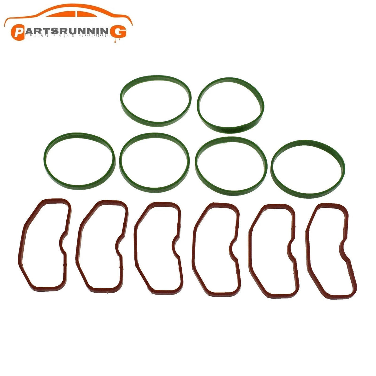 6*Upper & 6*Lower Intake Manifold Gaskets For Audi 3.0T Q5 Q7 A8 A7 A6 S4 S5 SQ5 6B93BC-57