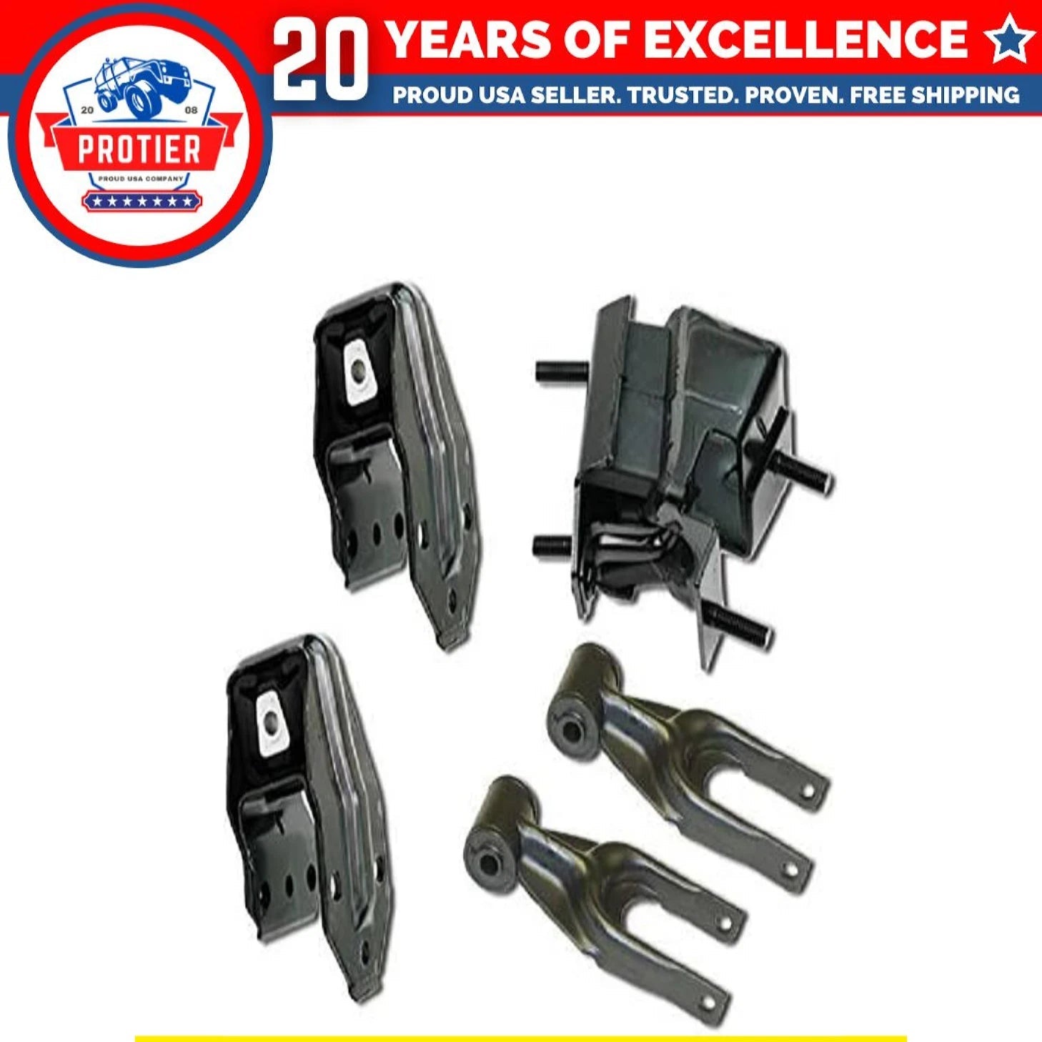 Fits 2008-2009 Buick Allure/LaCrosse 5.3L Engine Motor Mount Set 5pcs 6B93BC-57