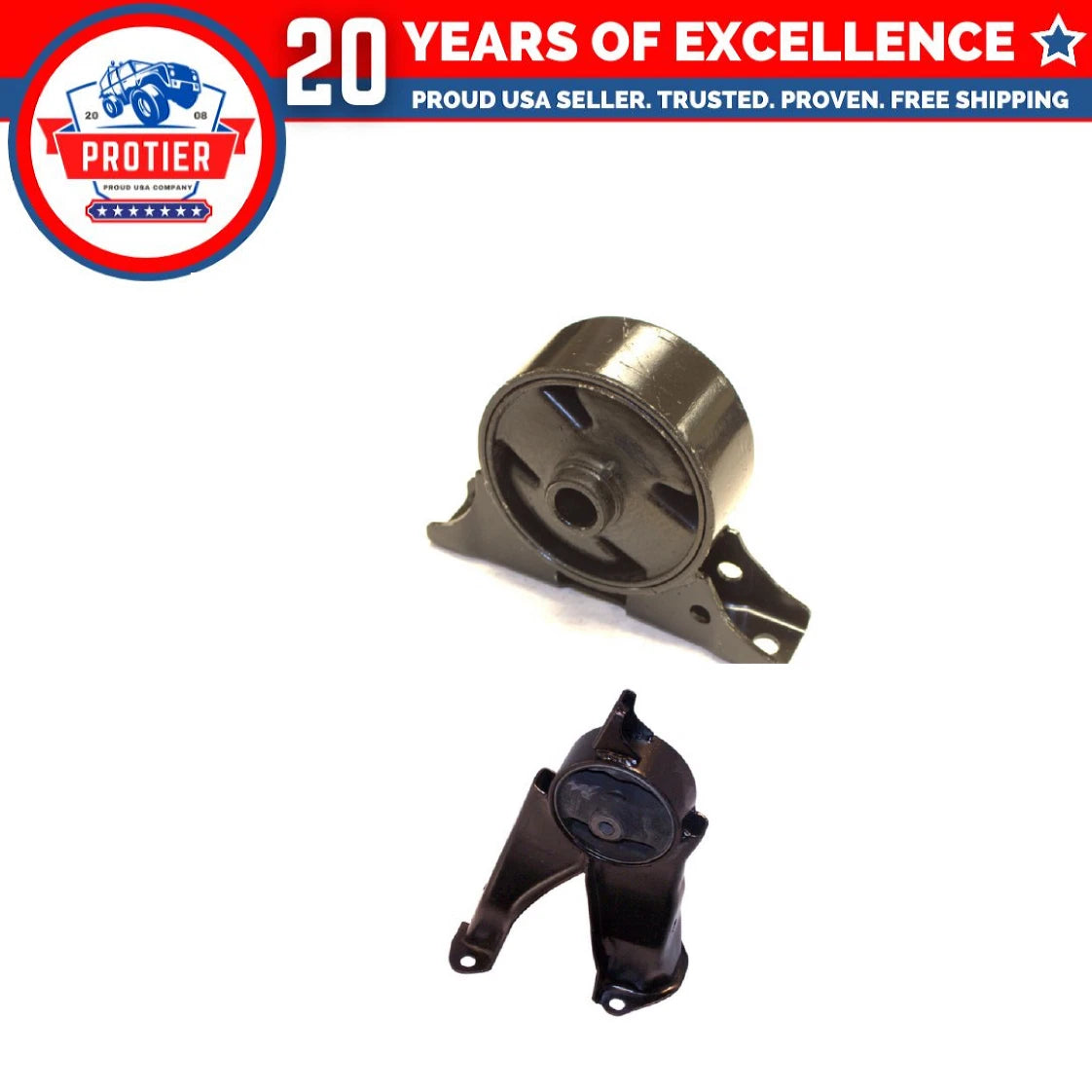 Front & Rear Motor Mount 2PCS Set Fit Mitsubishi Eclipse / Galant / Endeavor 6B93BC-57