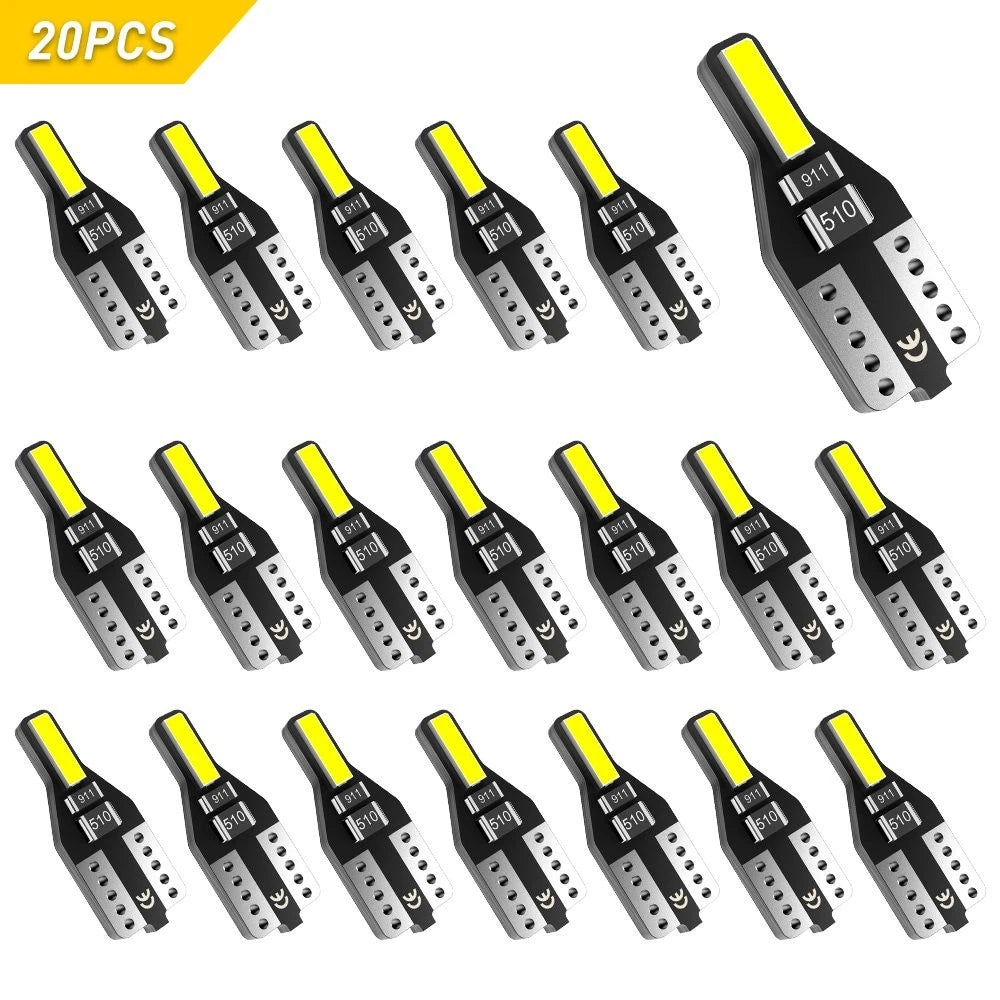20X T10 LED Lights Bulbs Xenon White 192 168 194 2825 W5W Super Bright 6000K EOA 6B93BC-57