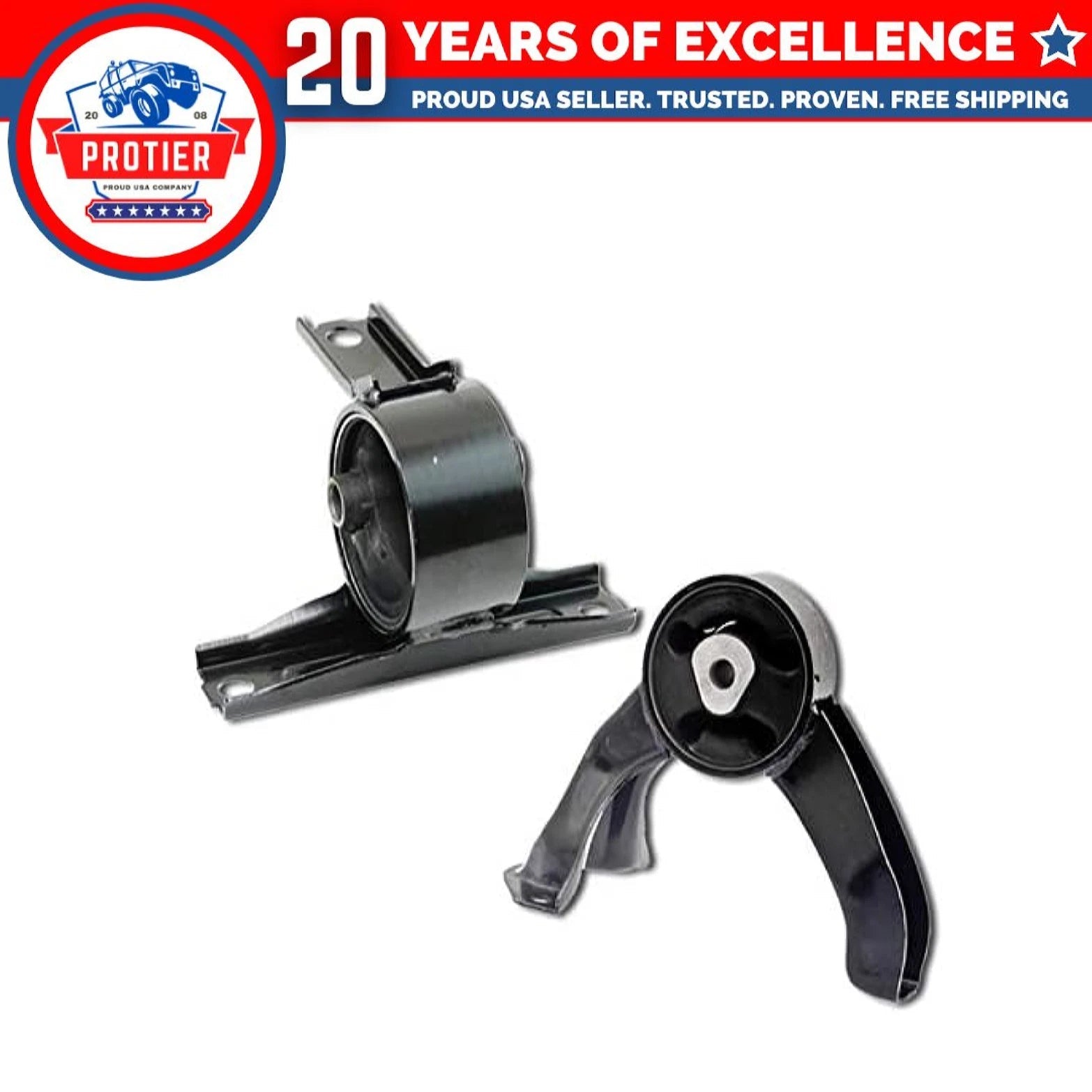 Fits 2007-2008 Dodge Caliber 2.4L 2WD AUTO CVT w/o Turbo Front RT & RR Mount 6B93BC-57