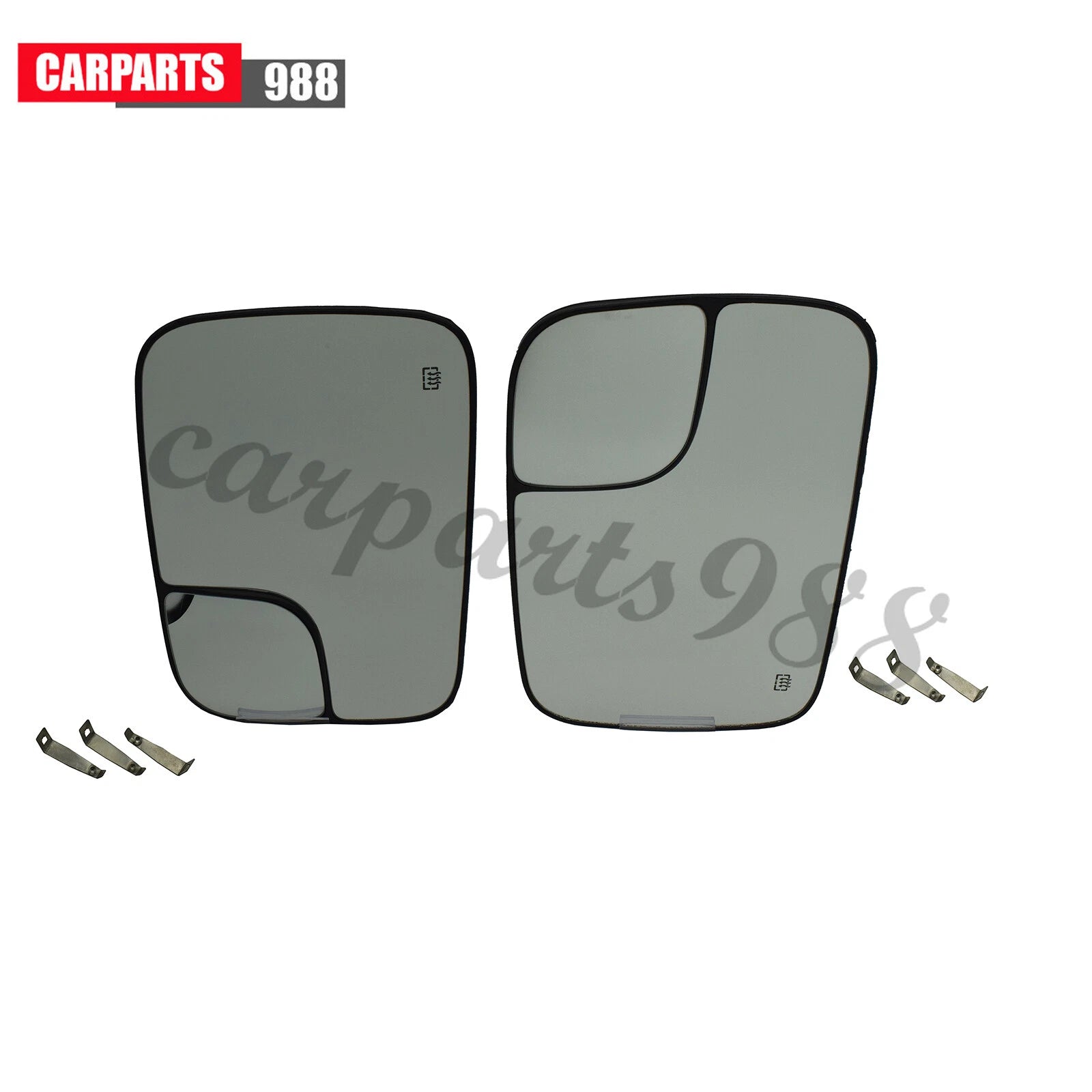 Left Right Door Mirror Glass Power Heated for 2005-2009 Dodge Ram 1500 2500 3500 6B93BC-57