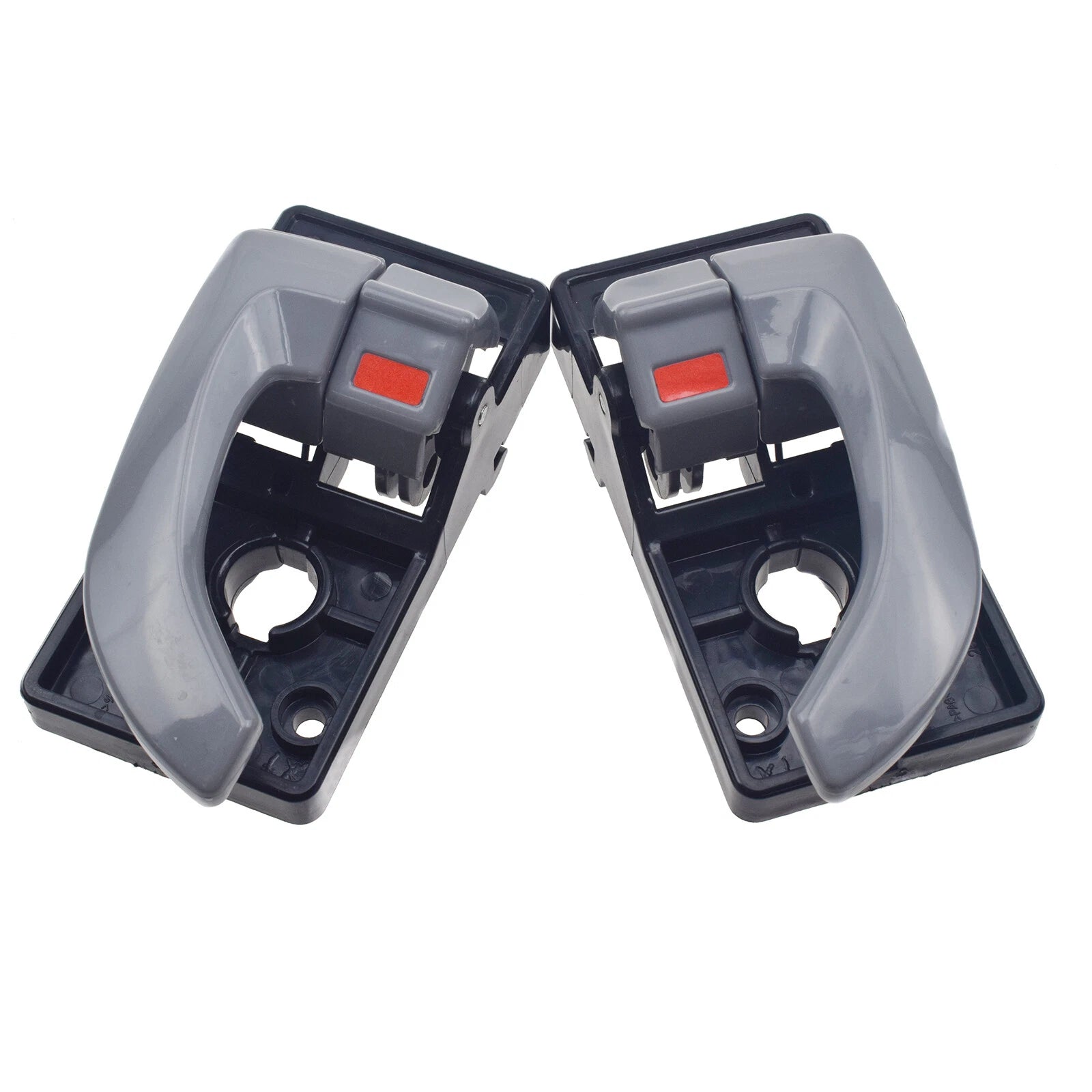 2Pcs Gray Interior Door Handle Left Right For 2005-09 Hyundai Tucson 826202E000 6B93BC-57