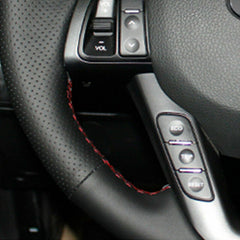 Top Leather Steering Wheel Hand-stitch on Wrap Cover For Kia K5 2011-2013 Optima