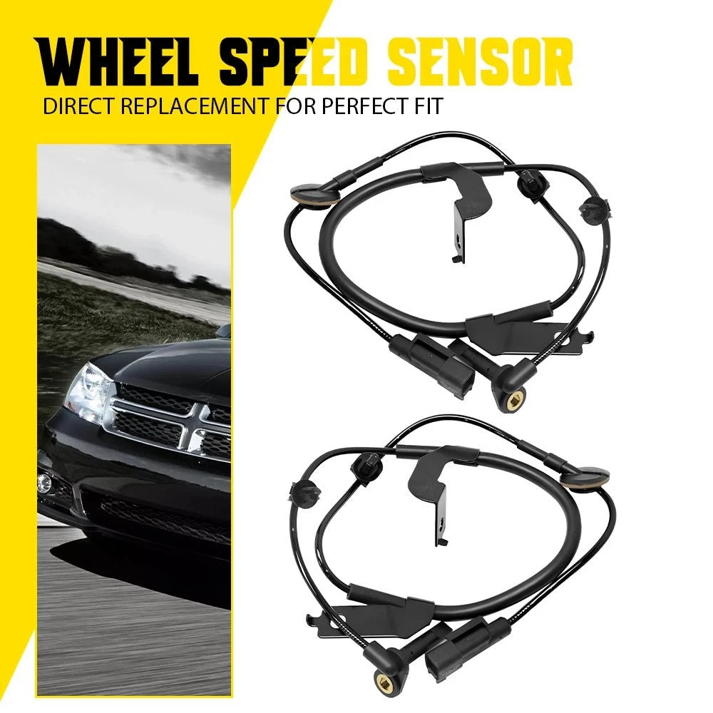 2pcs Front ABS Wheel Speed Sensor For Dodge Journey 2009-19 Chrysler 07-14 EOA 6B93BC-57