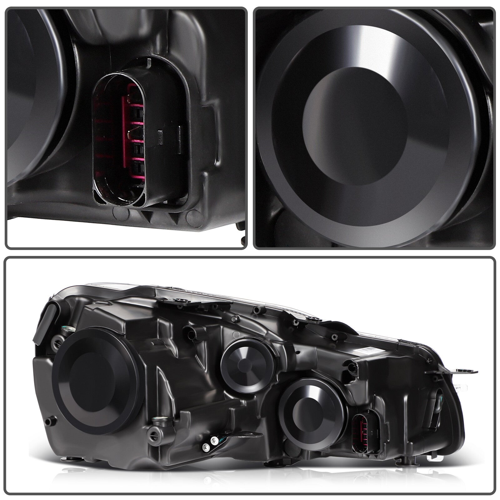 For 2010 12 13 14 VW GTI Golf Jetta Sportwagen(MK6) LH+RH Headlights Assembly 6B93BC-57