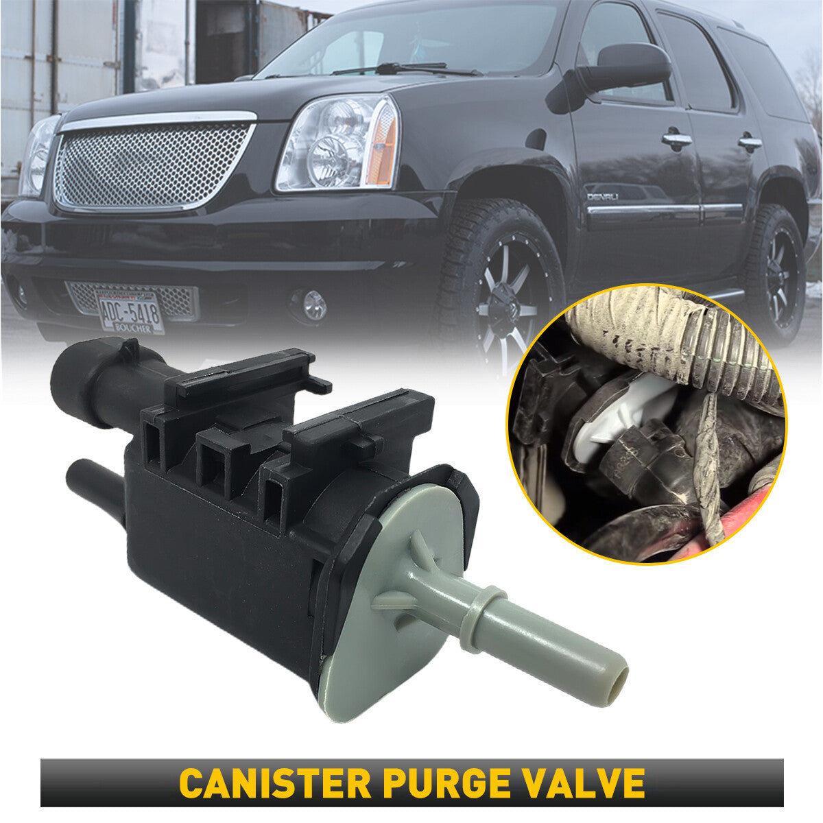 Vapor Canister Purge Valve For 2007 08-2013 Chevrolet Avalanche Tahoe 5.3L 6.0L 6B93BC-57