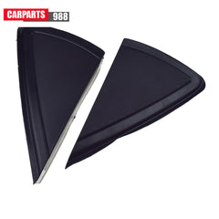 Pair LH RH Rearview Mirror Triangle Molding Cover Black For VW Polo MK5 2010-20 6B93BC-57