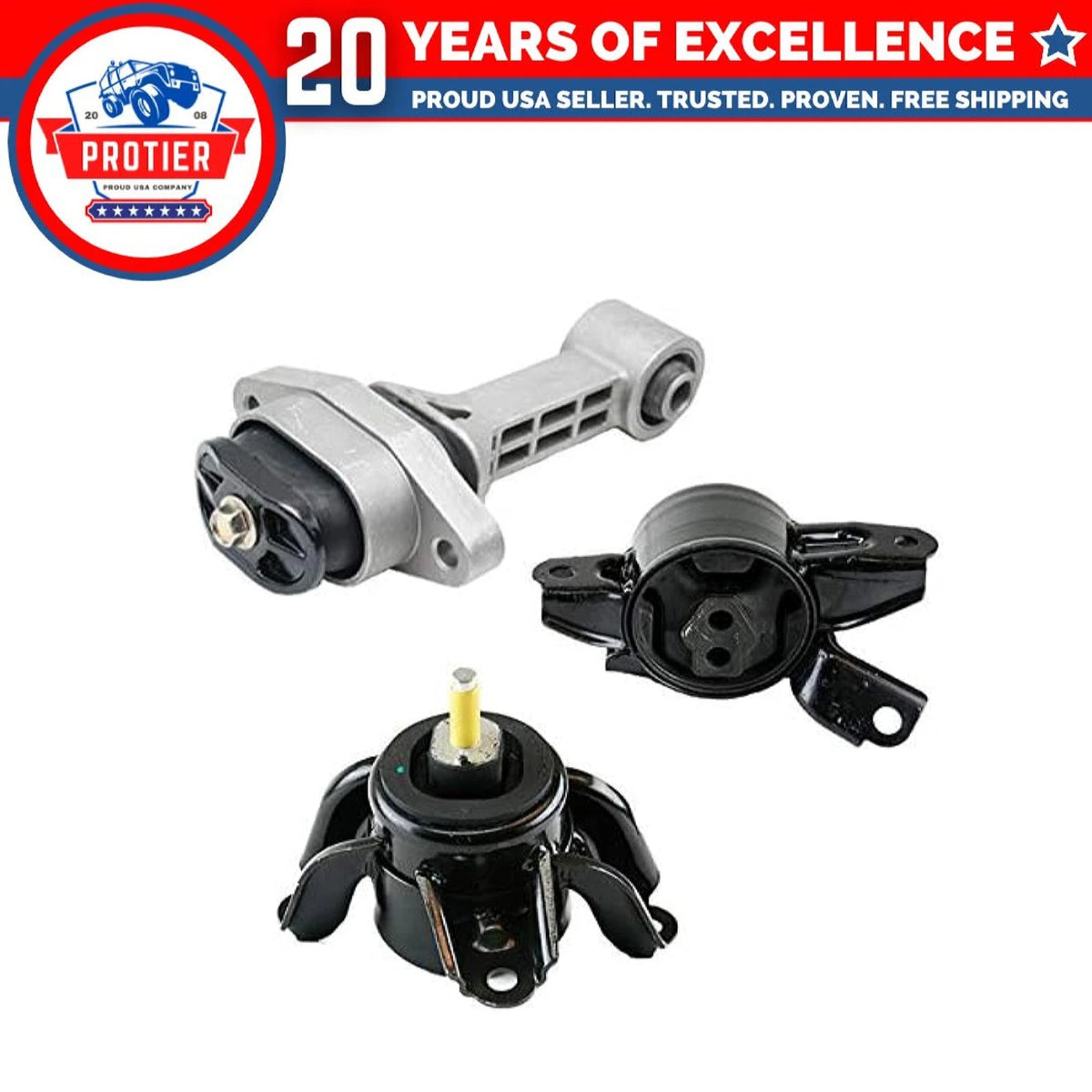 Fits 2011-2016 Hyundai Elantra 1.8L w/MANUAL Motor & Trans Mount Set 3pcs : 6B93BC-57