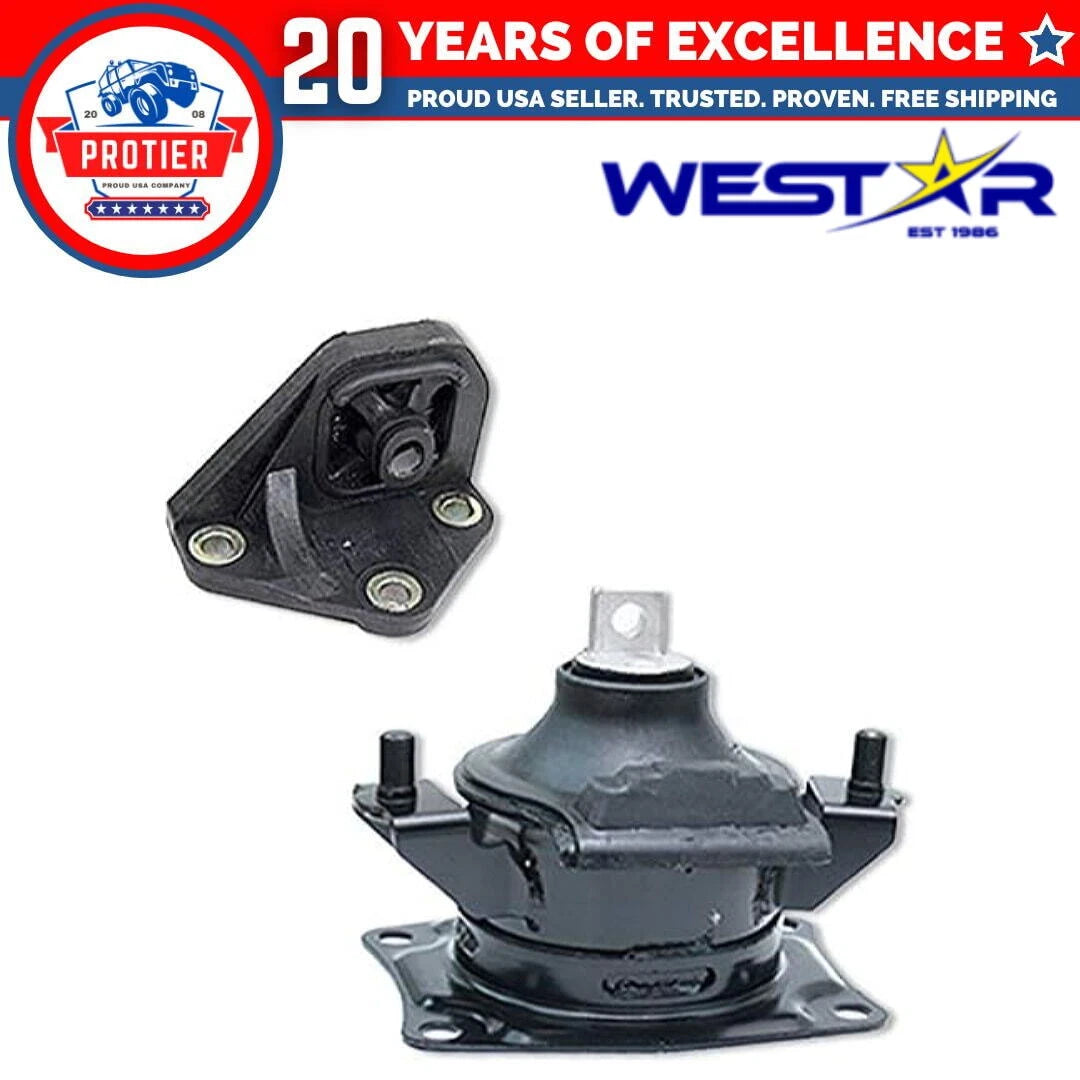 Fits 2003-2007 Honda Accord 2.4L Rear Motor & Upper Trans Mount Set 2pcs : 6B93BC-57