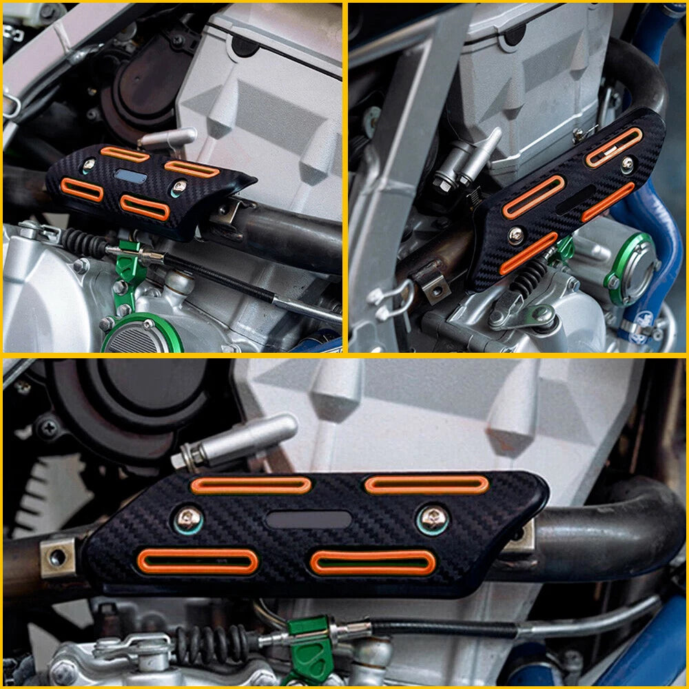 4 Stroke Pipe Heat Shield Guard Orange For KTM 250 350 450 500 EXC-F Dirt Bike A 6B93BC-57