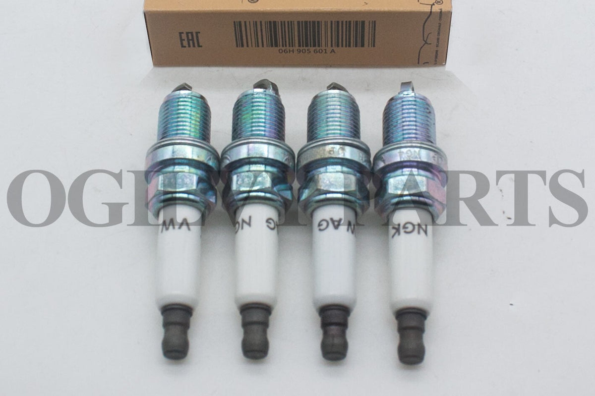 4pcs 06H905601A  Spark Plugs For Audi A4 A5 VW Passat Golf Jetta PFR7S8EG