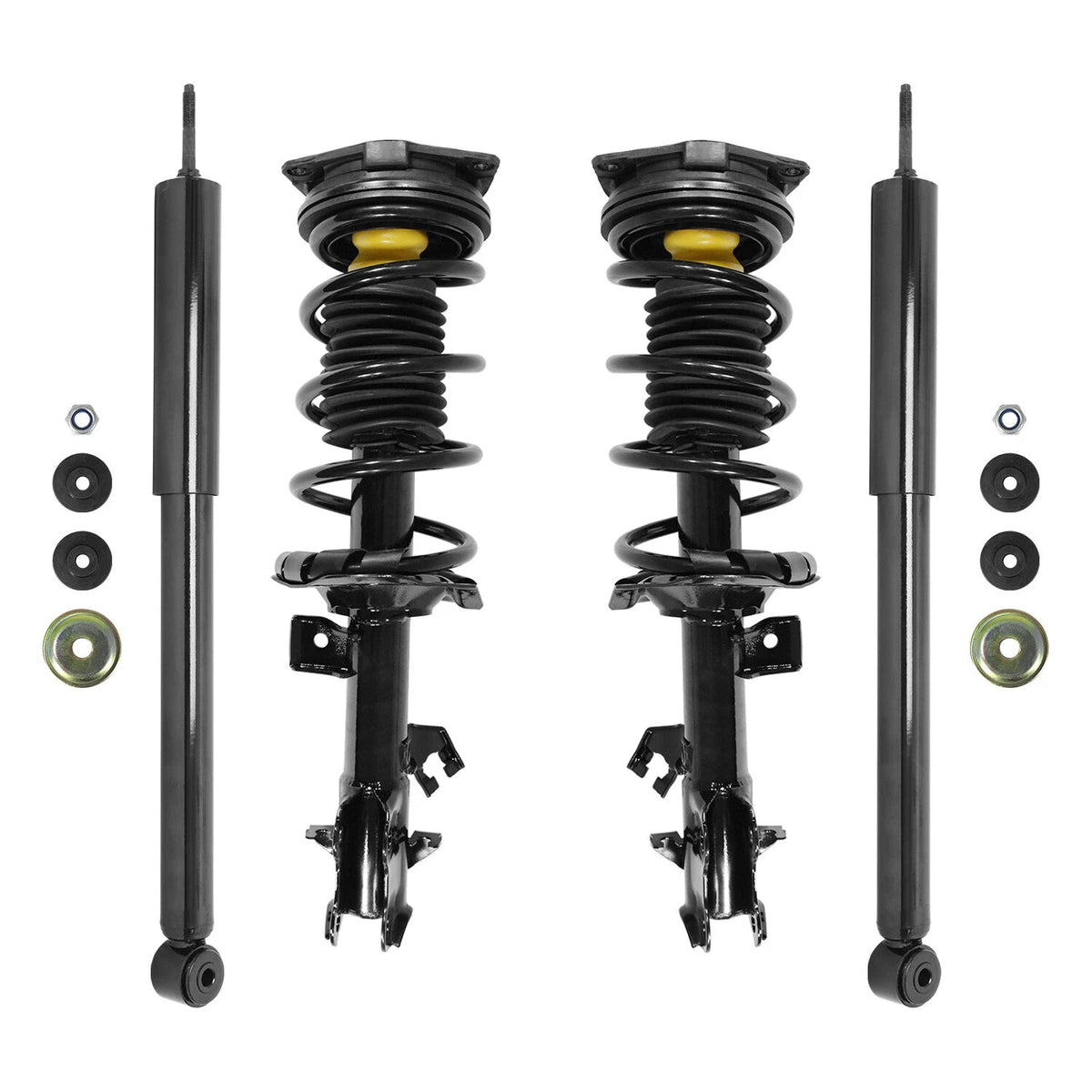 Front & Rear Complete Strut Assembly Shock Kit for 2009-2014 Nissan Cube 6B93BC-57
