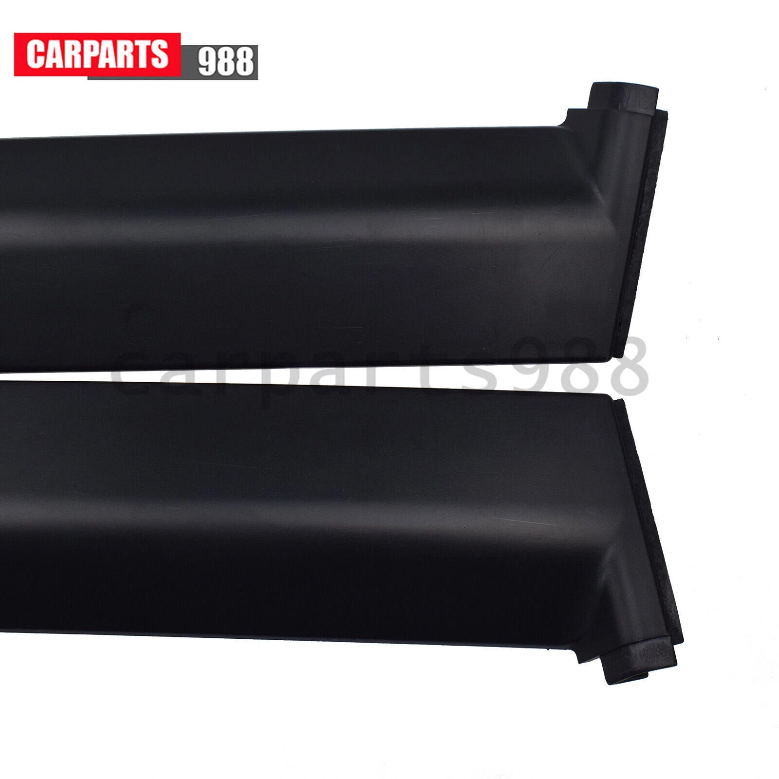 2Pcs Left & Right Door Garnish Trim Pillar Sash Black For 1992-1995 Honda Civic 6B93BC-57