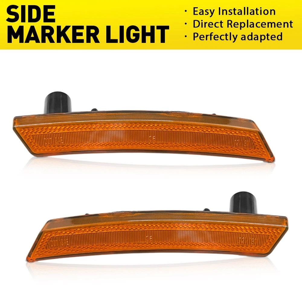 For Mini Cooper 2007-16 Amber Front Wheel Fender Side Marker Light Housings EOA 6B93BC-57