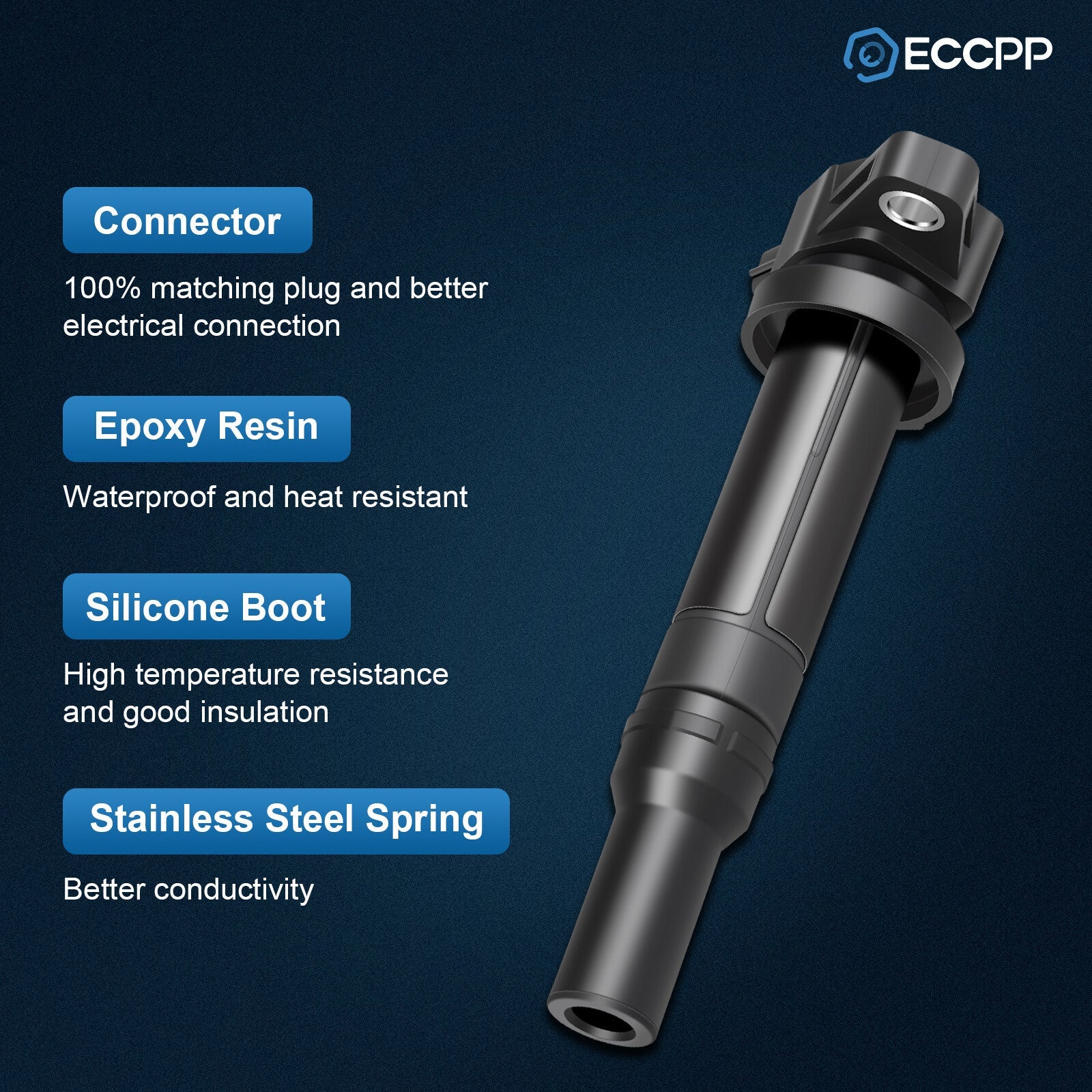 ECCPP 6 Ignition Coils For Kia Magnetis Optima Rondo 2.7L V6 2007 2008 2009 2010 ECCPP
