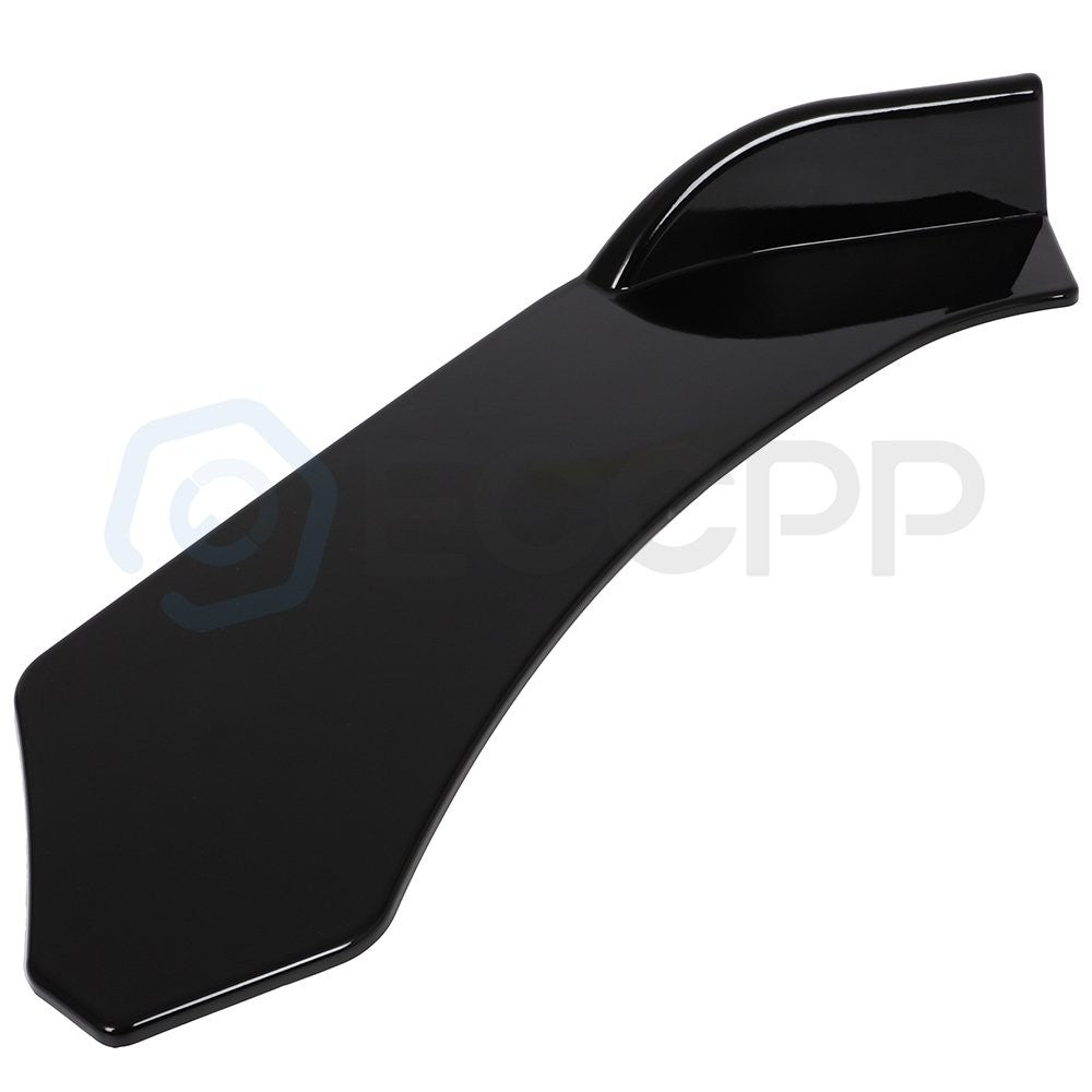 Universal Adjustable Gloss Black Front Bumper Lip Spoiler High Quality PP 6B93BC-57