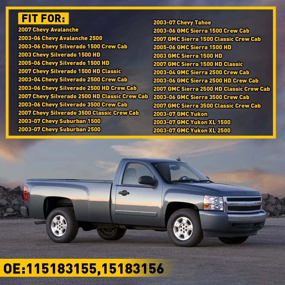 Rear Door Trim Panel Reflector For 03-06 Silverado 1500/2500 HD/3500 Crew Cab EA 6B93BC-57