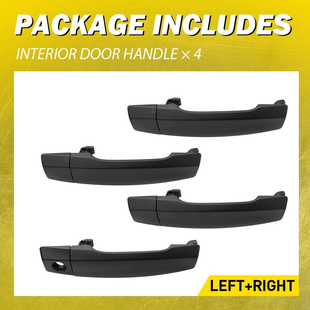 4PCS Front+Rear Exterior Door Handles Black For 2004-2015 Nissan Titan Armada EA 6B93BC-57