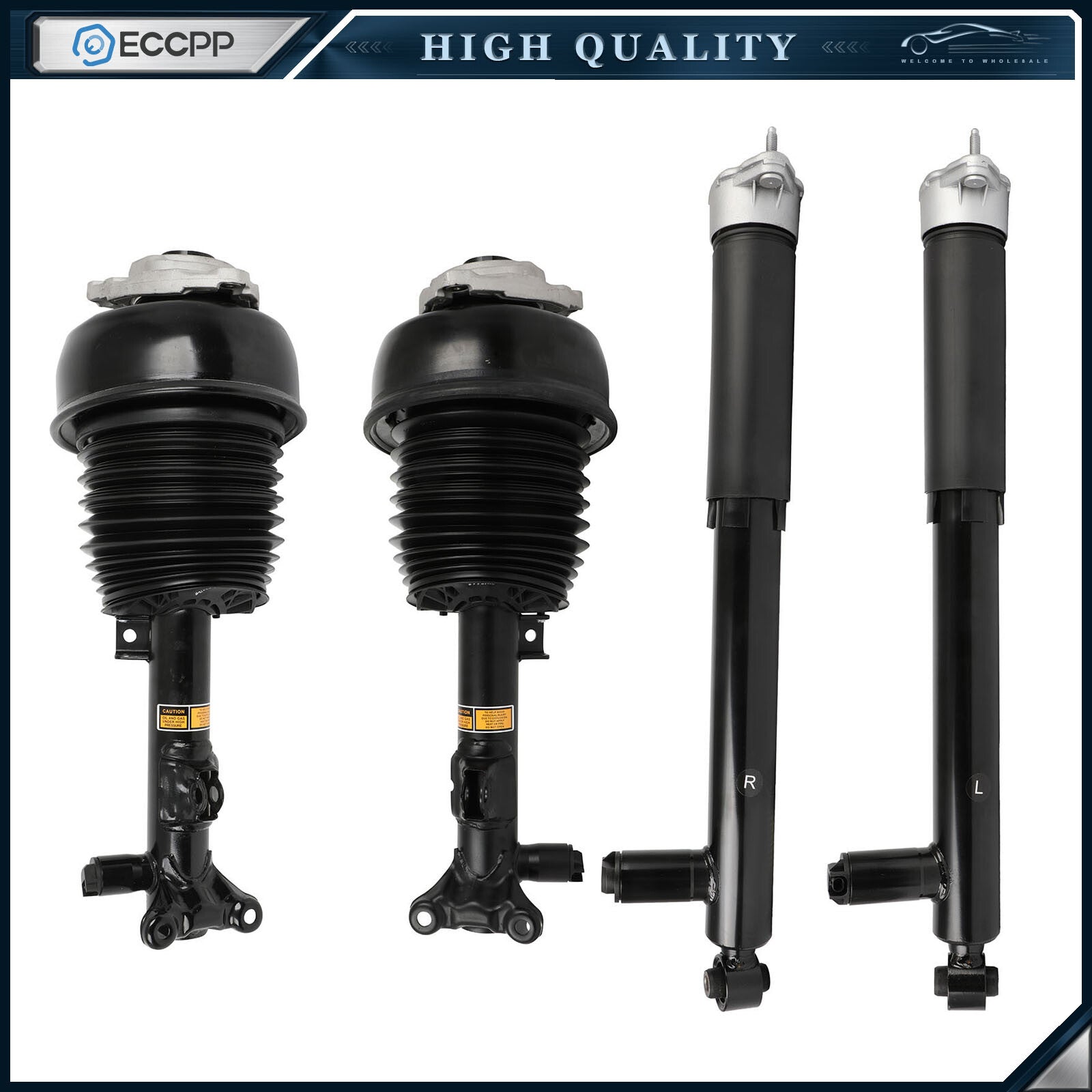 4x Front Rear Air Suspension Shock Strut For 2012-18 Mercedes CLS550 CLS400 RWD 6B93BC-57