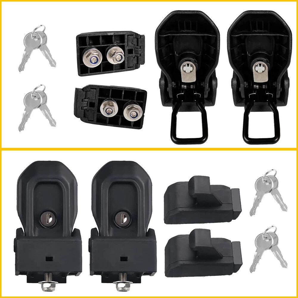 Hood Lock Latches Kit for Catch Jeep Wrangler JL Gladiator JT 2018-2024 With Key 6B93BC-57