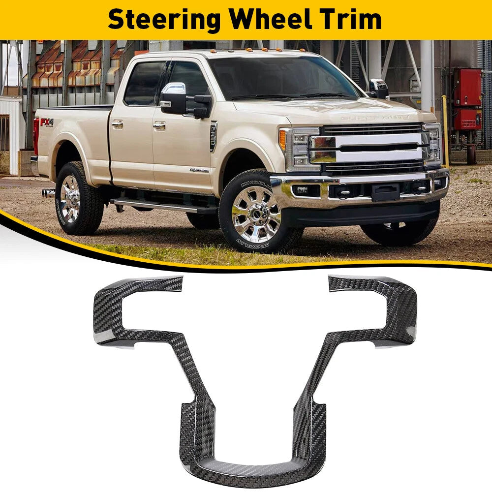 Steering Wheel Cover Trim Interior Accessories For Ford F150 F250 F350 17-20 EOA 6B93BC-57