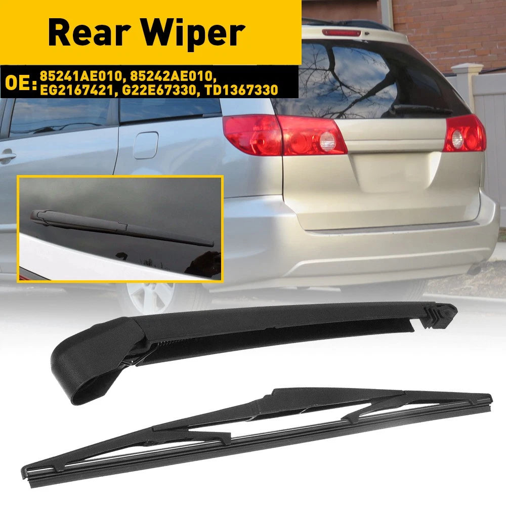 Rear Wiper Arm With Blade Set For Toyota Sienna 2004-2010 Replace # 85241AE010 A 6B93BC-57