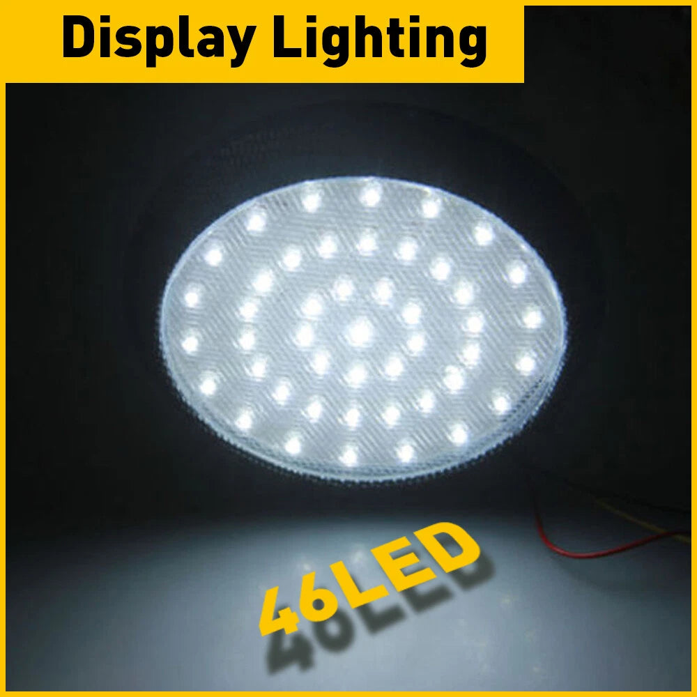 RV Interior LED Lights Switched Round Ceiling Light Fixture Camper Trailer 12V 6B93BC-57